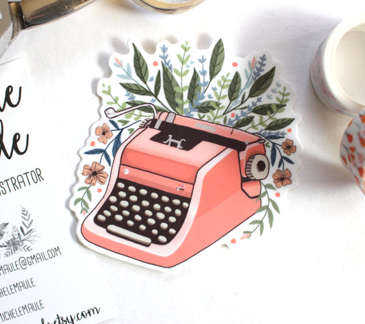 2.5x3" Typewriter Sticker