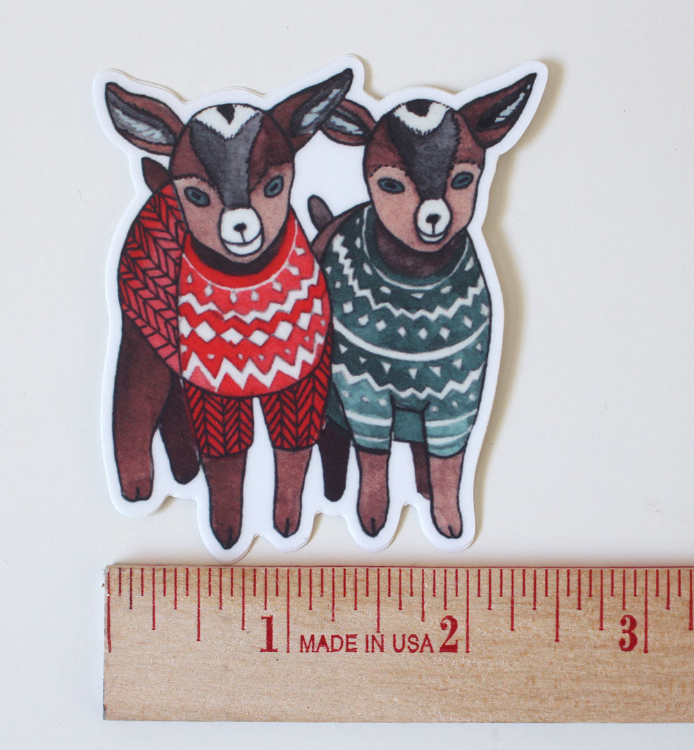 2.5 x 3" Baby Goat Sticker