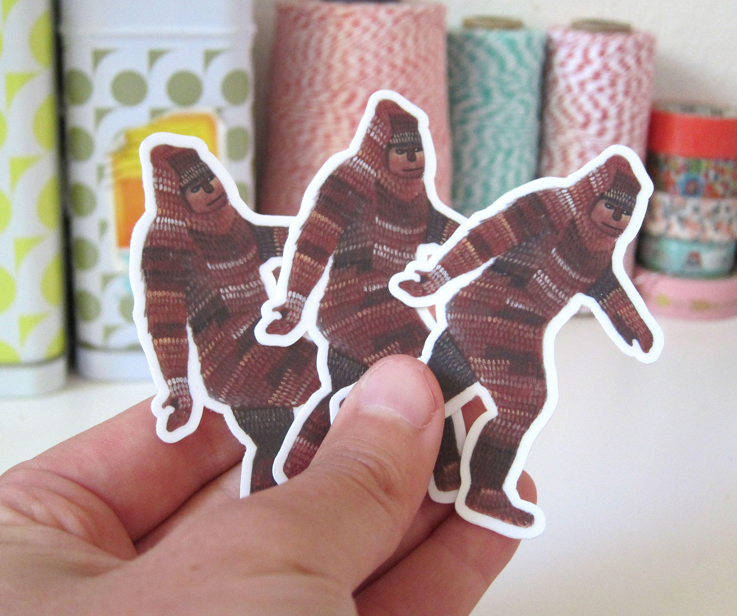 Set of Three Sasquatch Stickers