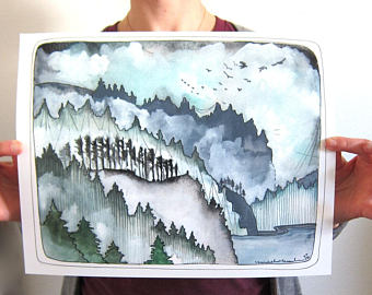 11x14 Print - Print NW Pacific Coast