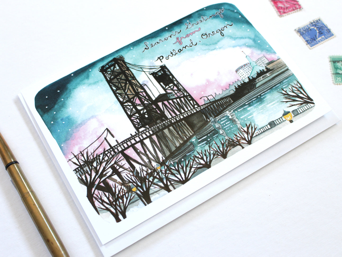 Steel Bridge Holiday Cards