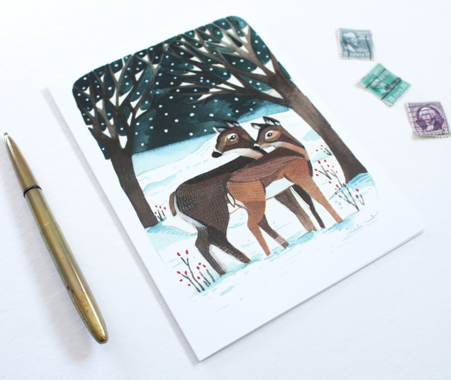 Holiday Card - Winter Deer