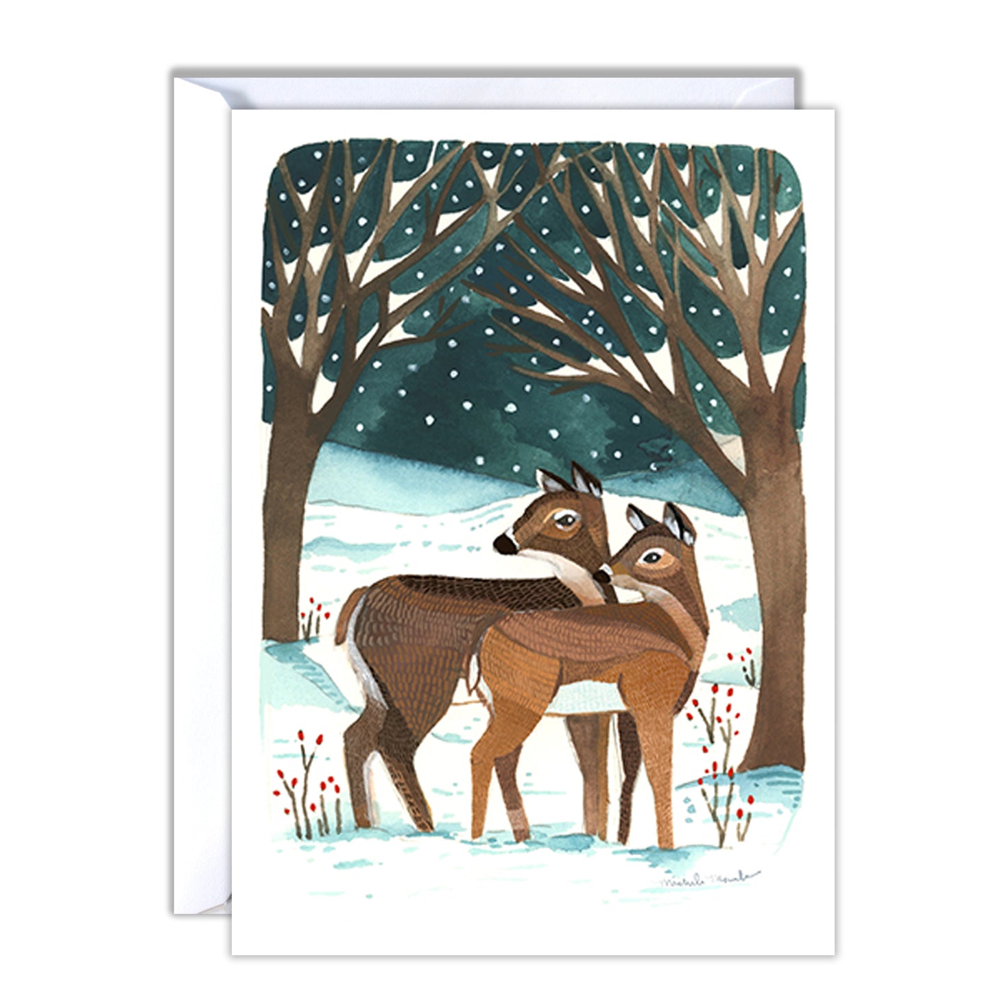 Holiday Card - Winter Deer