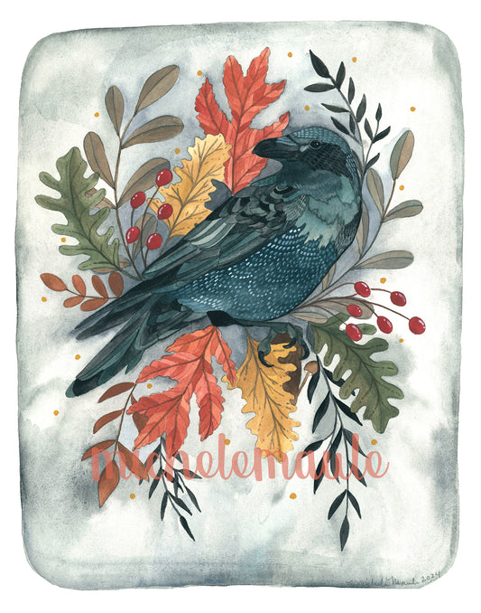 8x10 Print - Autumn Crow