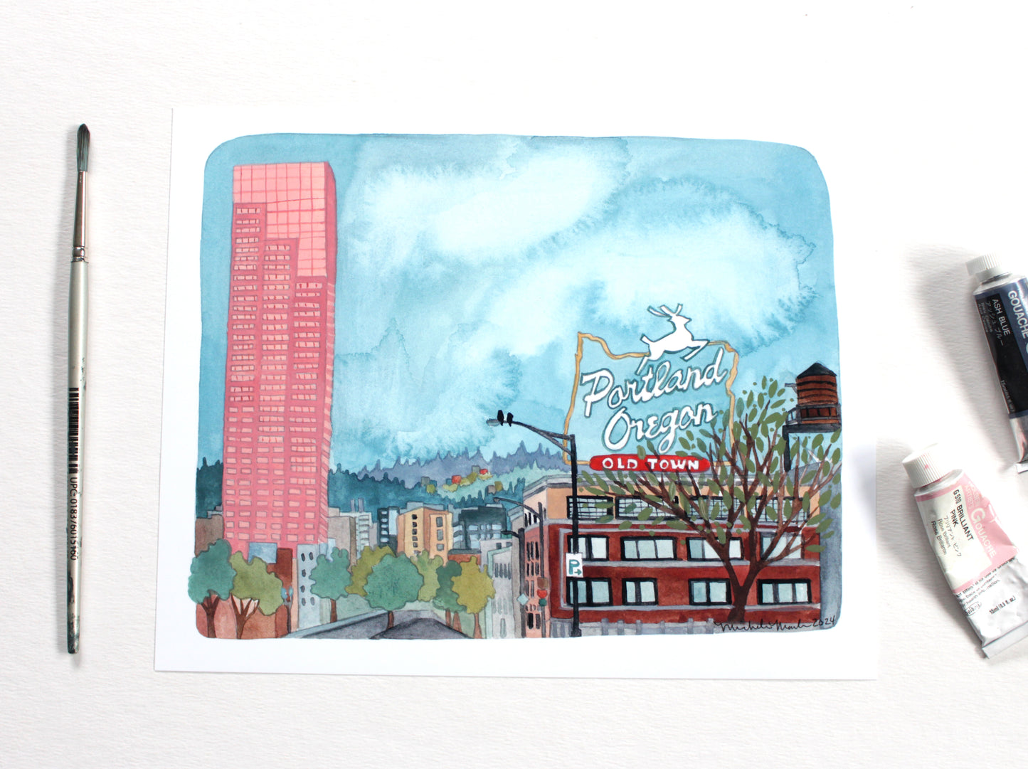 8x10 Print - Portland Oregon Big Pink