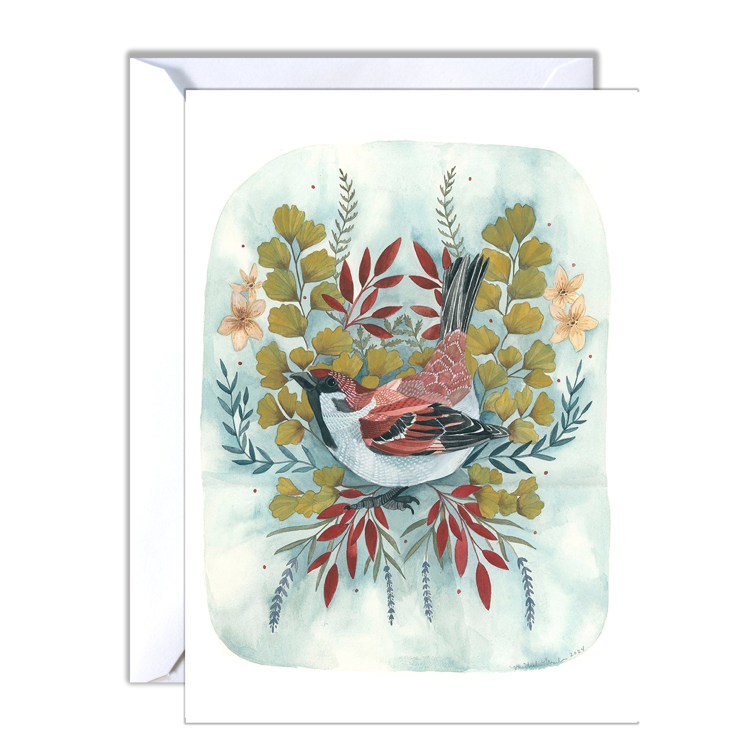 Greeting Card - Brown Sparrow