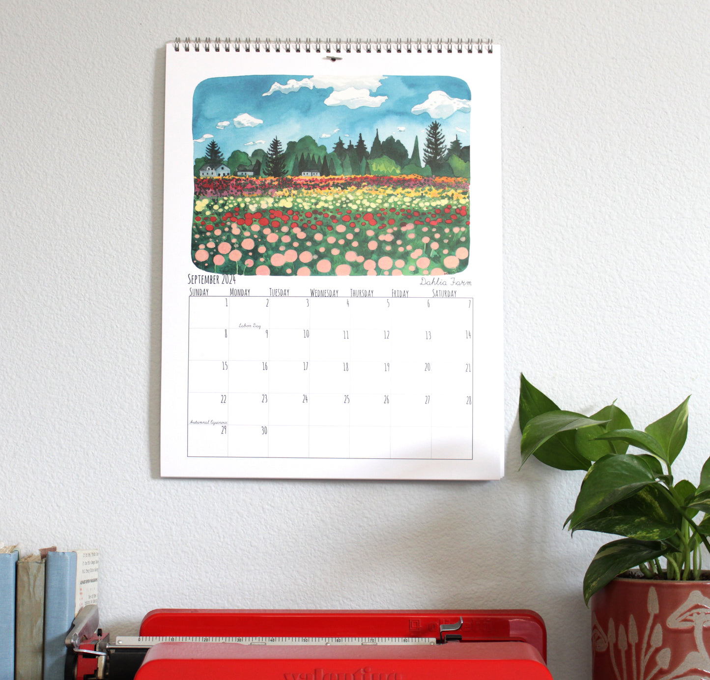2024 Illustrated Oregon Calendar