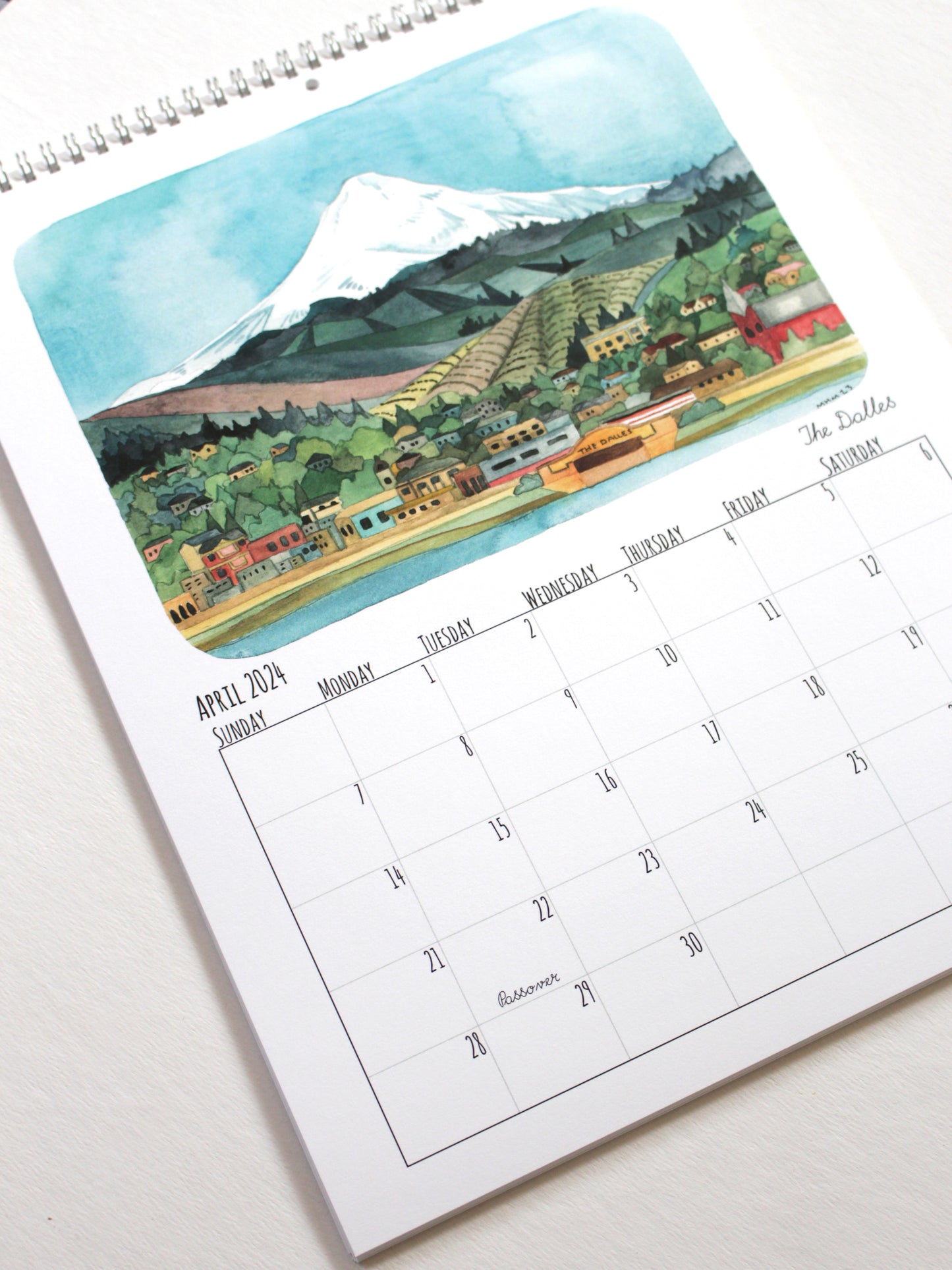2024 Illustrated Oregon Calendar