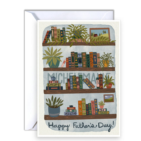 Father's Day Card - Dad's Bookcase