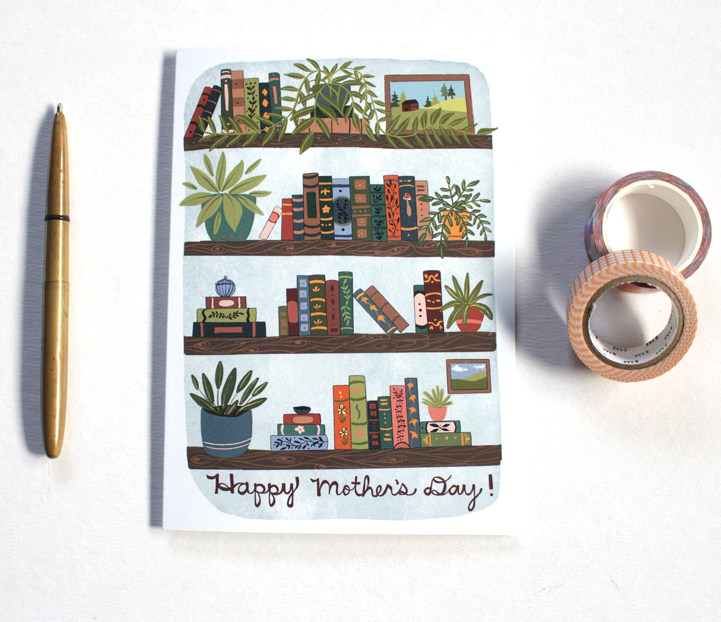 Mother's Day Card - Mom's Bookcase