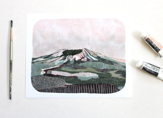 8x10" Washington Art - Mt St Helens Print