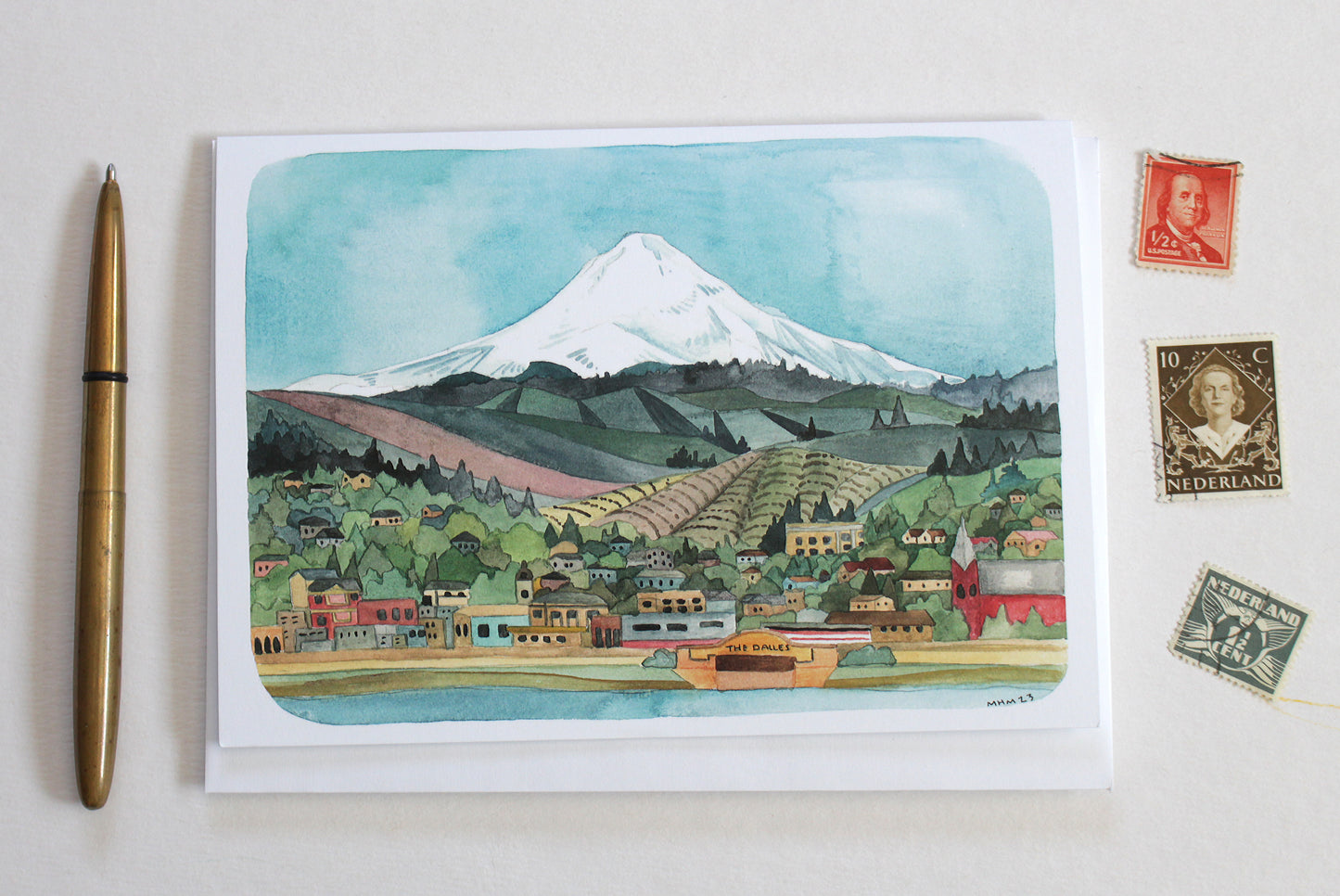 Blank Oregon Greeting Card - The Dalles
