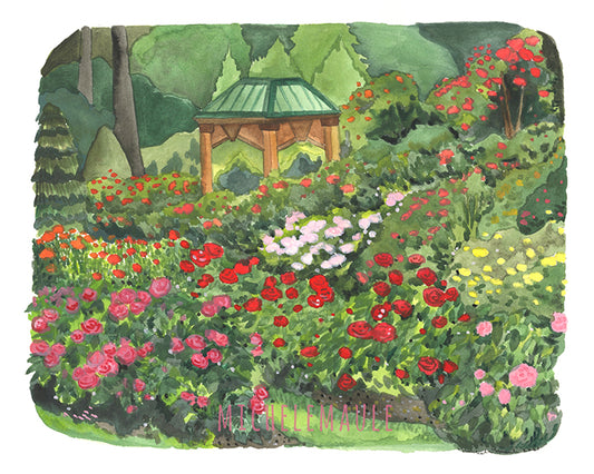 8x10 Print - Portland Rose Garden Print