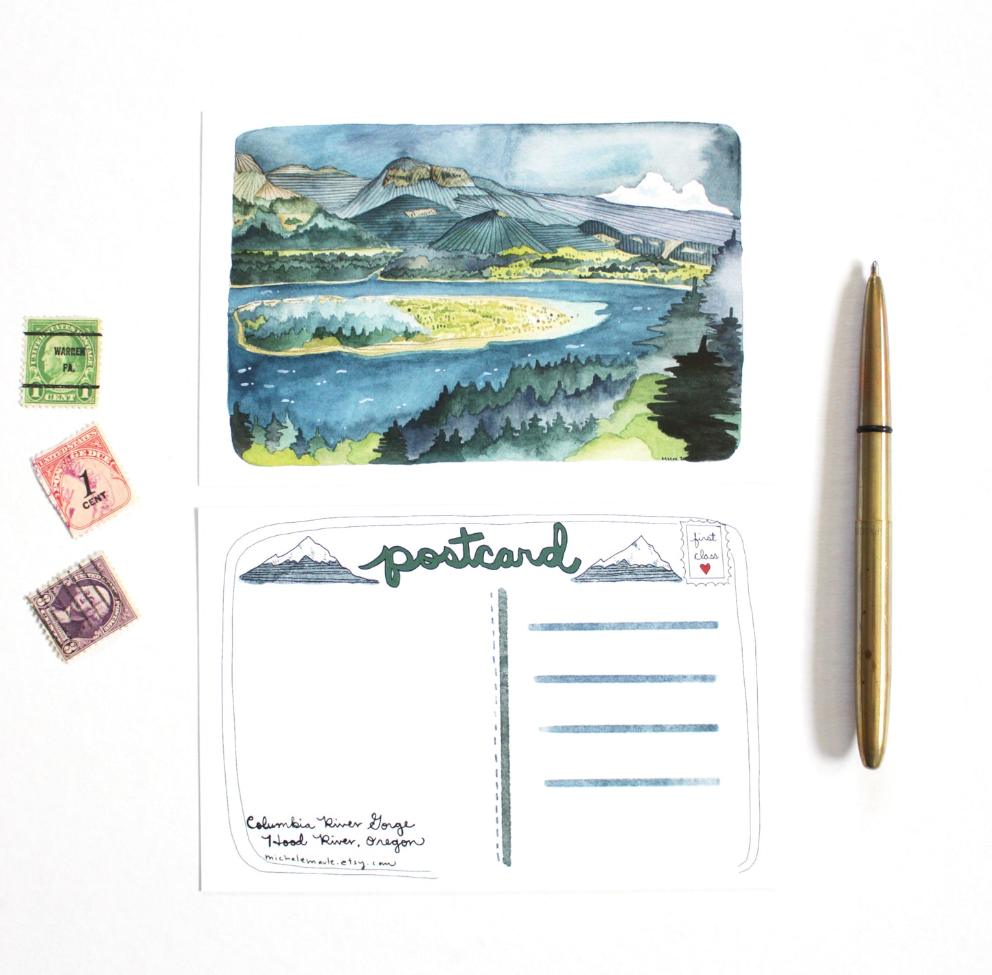 Columbia River Gorge Postcard