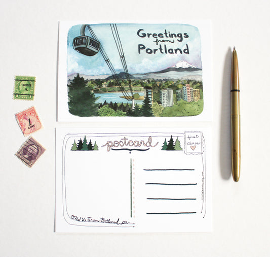 Portland, Oregon Postcard - OHSU Tram Postcard