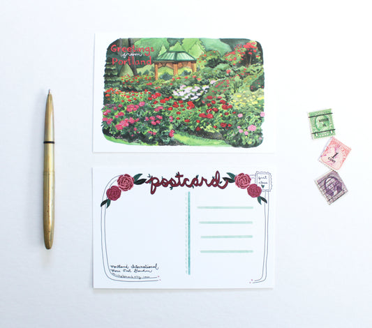 Portland Rose Garden Postcard