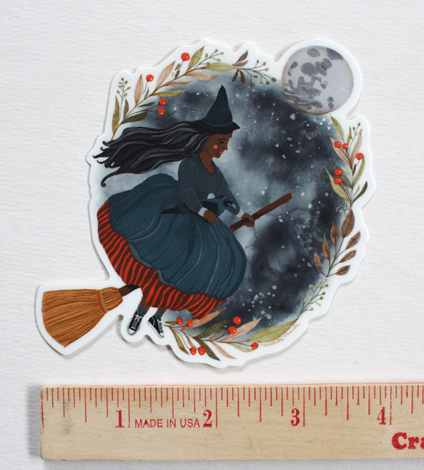 3.5 x 4" Witch Sticker - Agatha