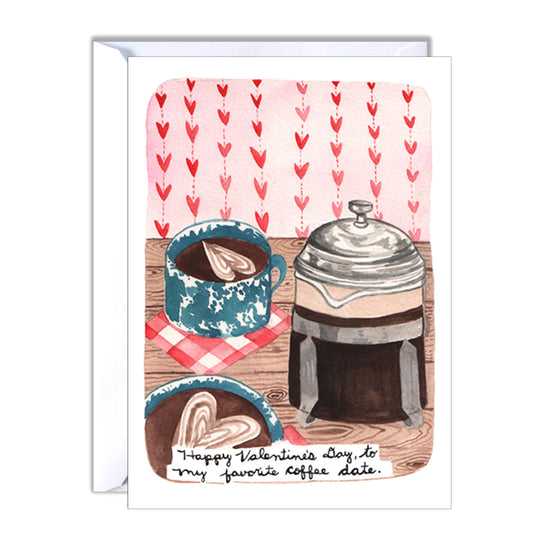 Coffee Valentine's Day Card - Valentine's Day Coffee Date
