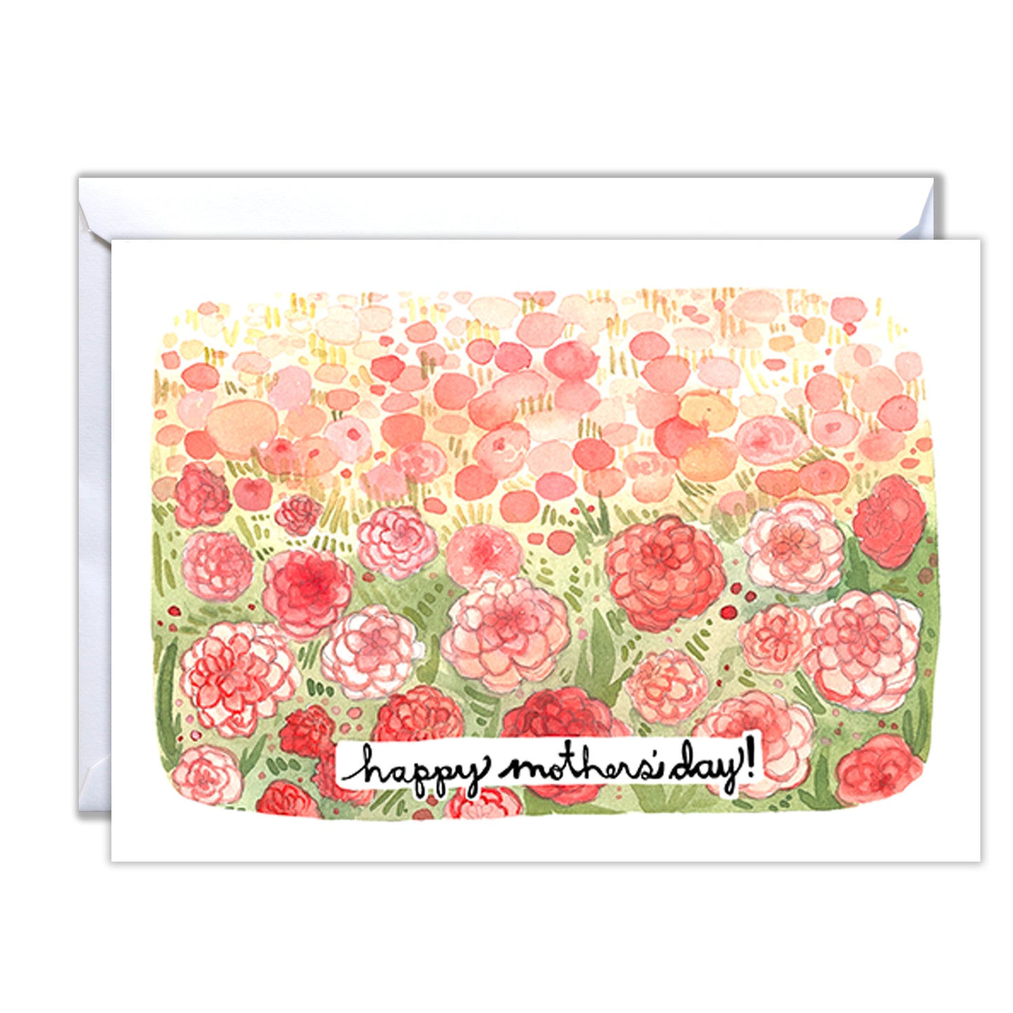 Blank Mother's Day Card - Dahlia Field