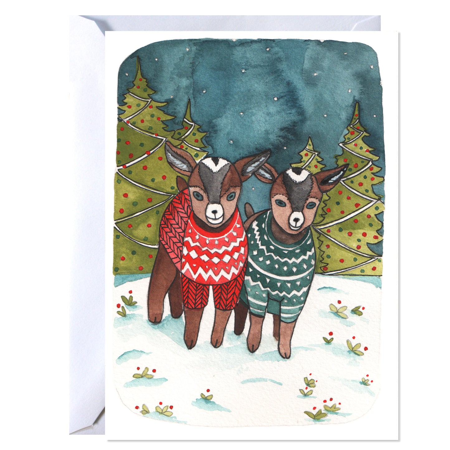 Holiday Goats in Sweaters