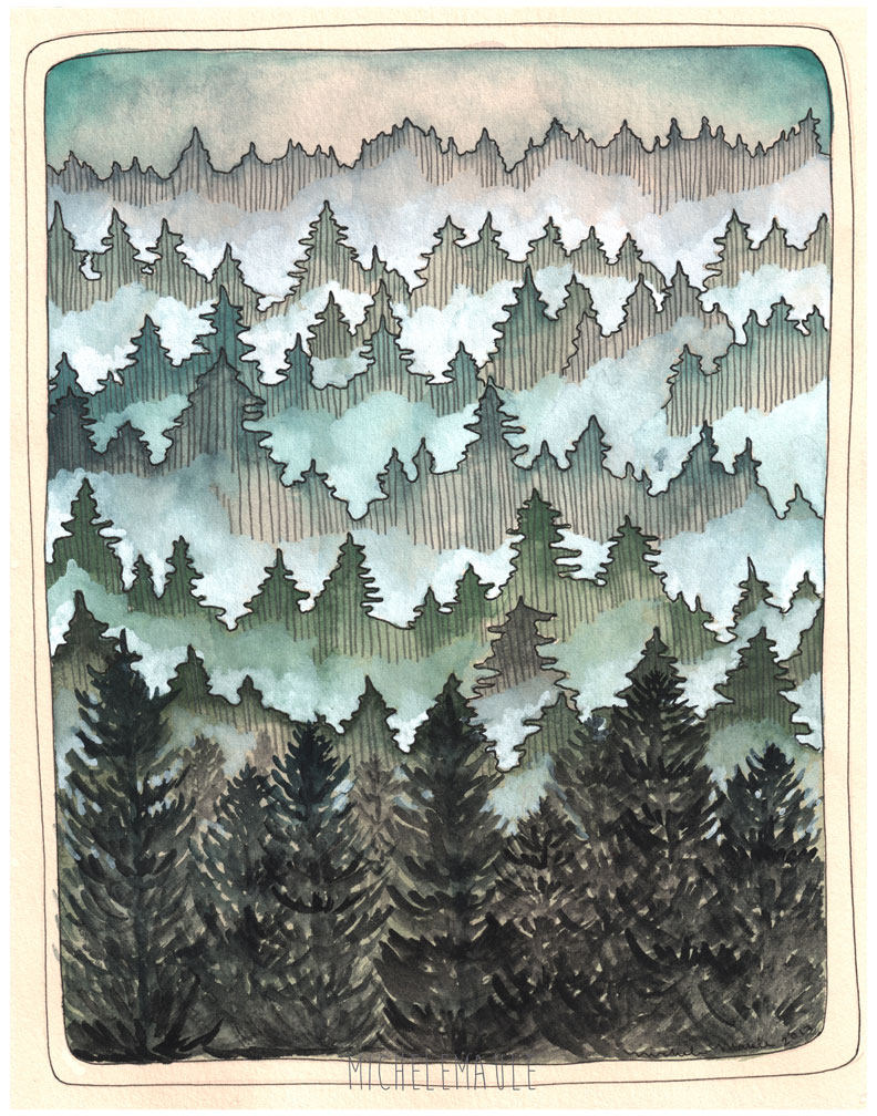 11x14 Print - Northwest Forest