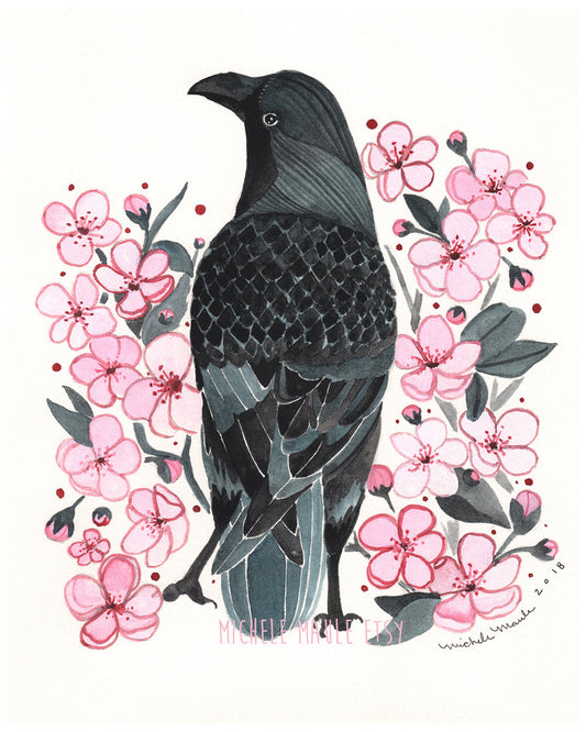 8x10 Cully Crow Print
