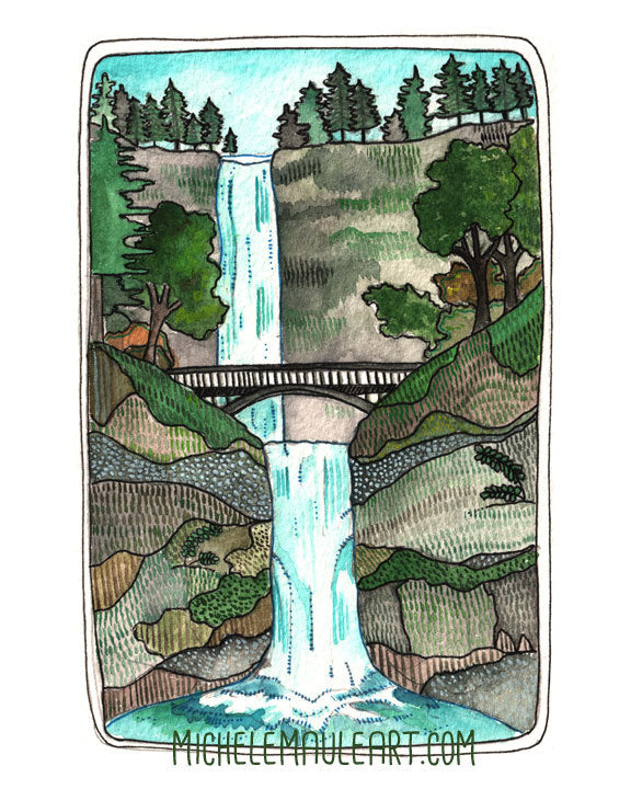 Multnomah Falls - 8x10" Print
