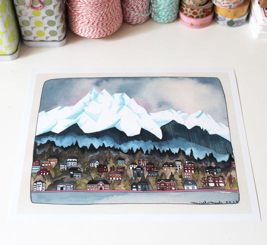 8x10 Print - Olympic Mountains
