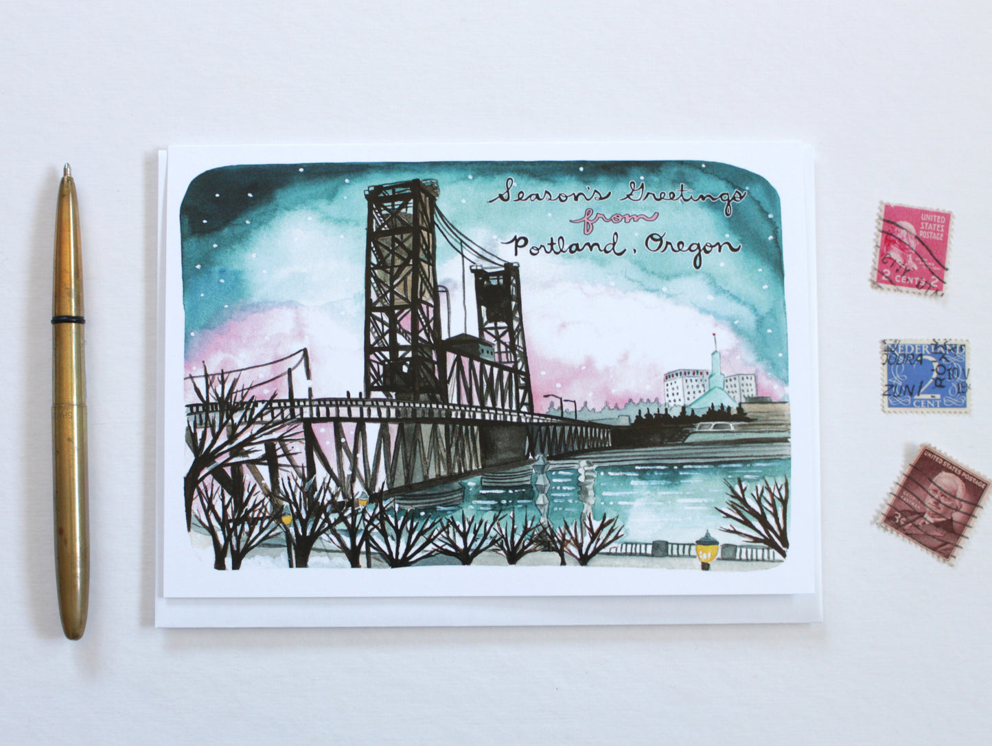 Steel Bridge Holiday Cards